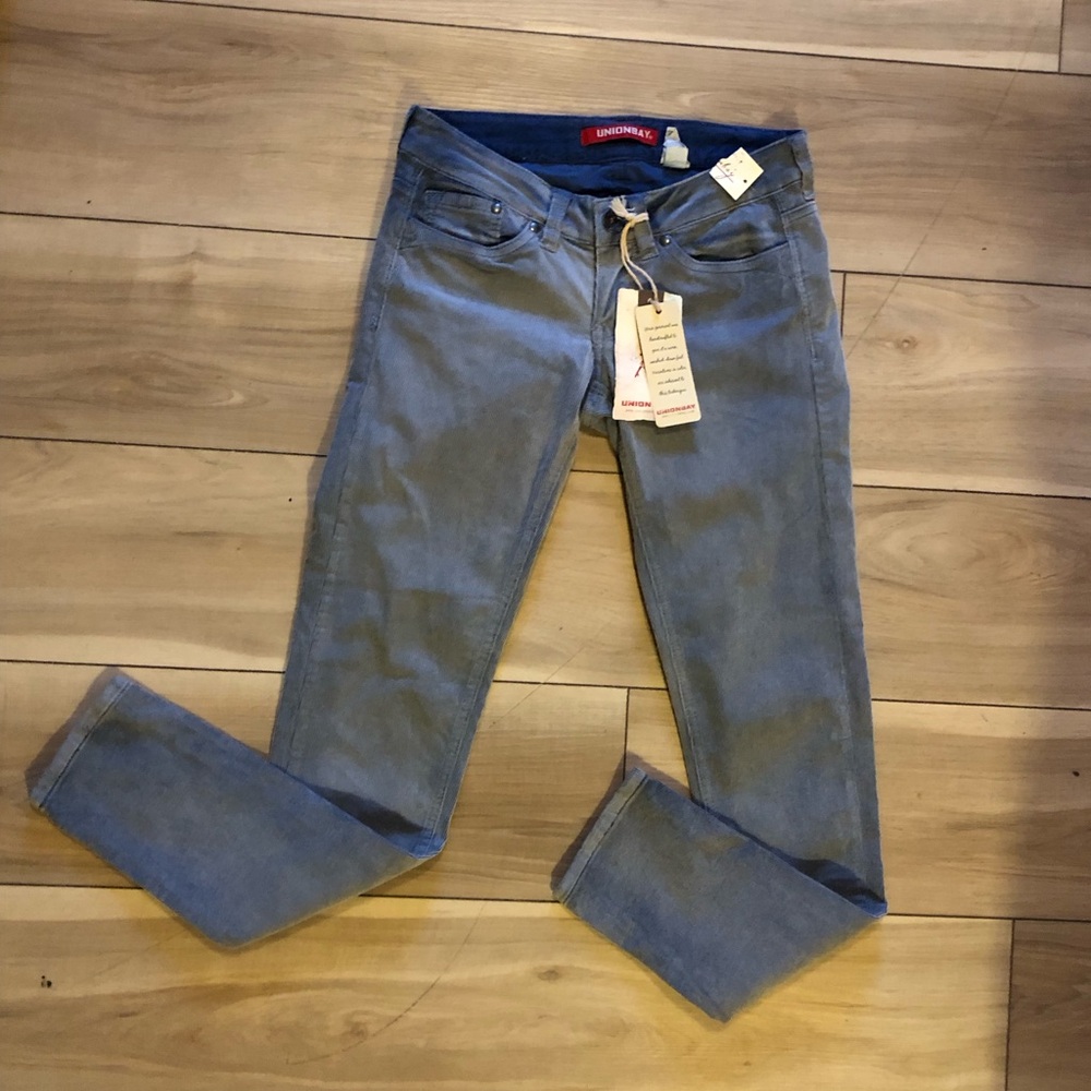 Nwt - Unionbay grey Courderoys - size 0 New with clipped tag